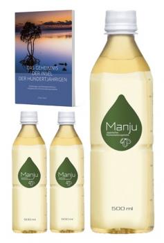 Manju 3 Flaschen 1500ml mit Buch von Ulrike Hader